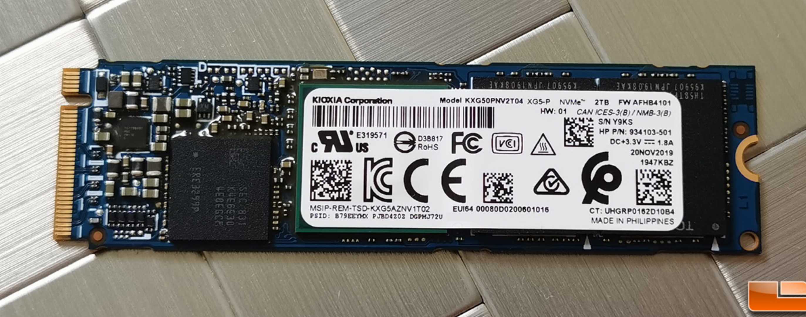 KIOXIA,NVMe,SSD,1TB,High-Speed,​​M.2,(,USED,),
